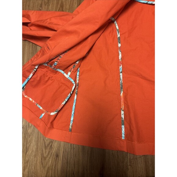 Talbots Stretch Blazer Jacket Sz 18W Orange Blazer Tailored Casual Business - Picture 5 of 7